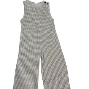 Zara kids pant suit size 10 youth in plaid brown cream mix